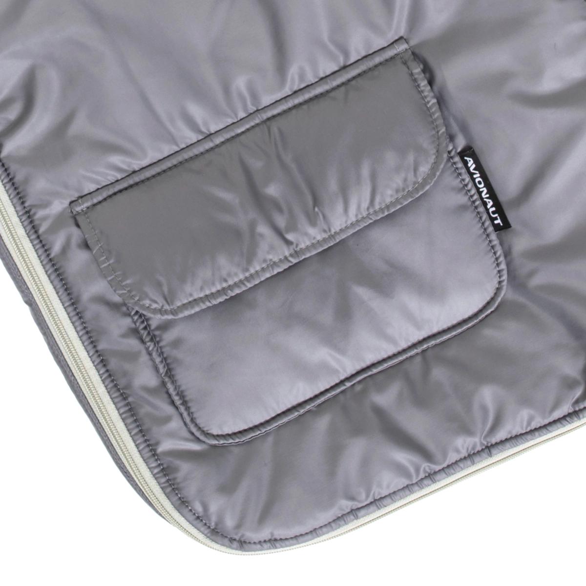 Avionaut-muff-vreća za spavanje-siva-džep-3